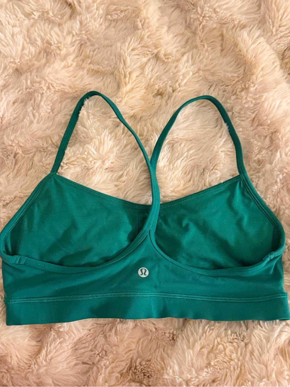 lululemon athletica Teal Green Strappy Sports Bra